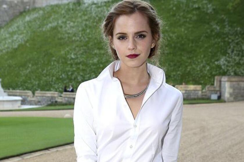 "Harry Potter" star and U.N. women's goodwill ambassador Emma Watson.