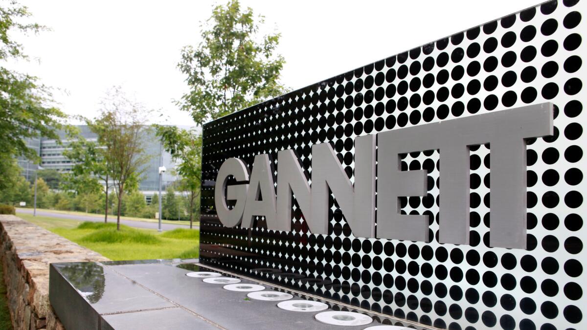 Gannett headquarters in McLean, Va. The company, which owns USA Today and other daily papers, ended its six-month effort to acquire Tronc, the owner of the Los Angeles Times and Chicago Tribune.