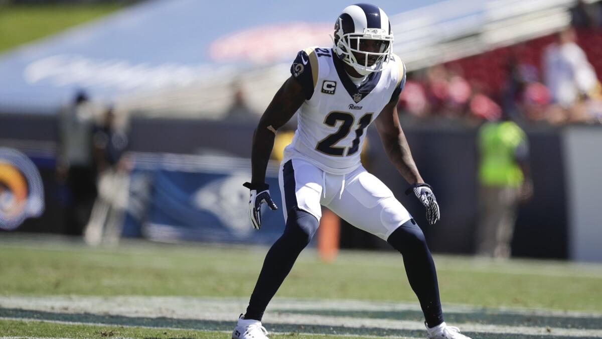 Rams defensive back Aqib Talib is still dealing with an ankle injury that is holding him back from returning to the field.