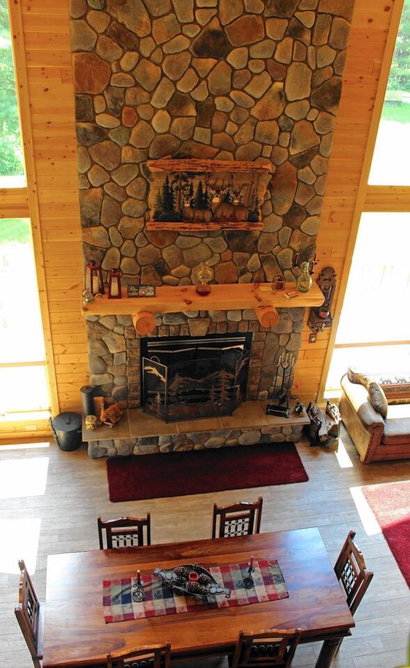 Impressive fireplace