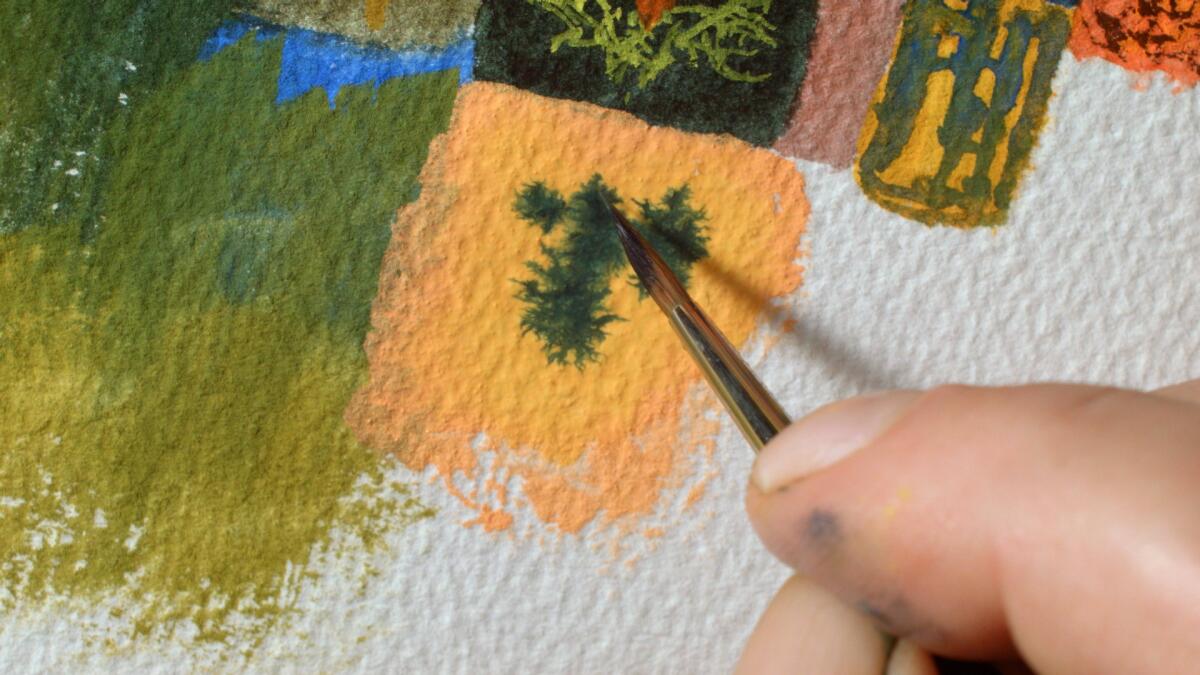 John Lurie puts brush to paper in the HBO series "Painting With John."