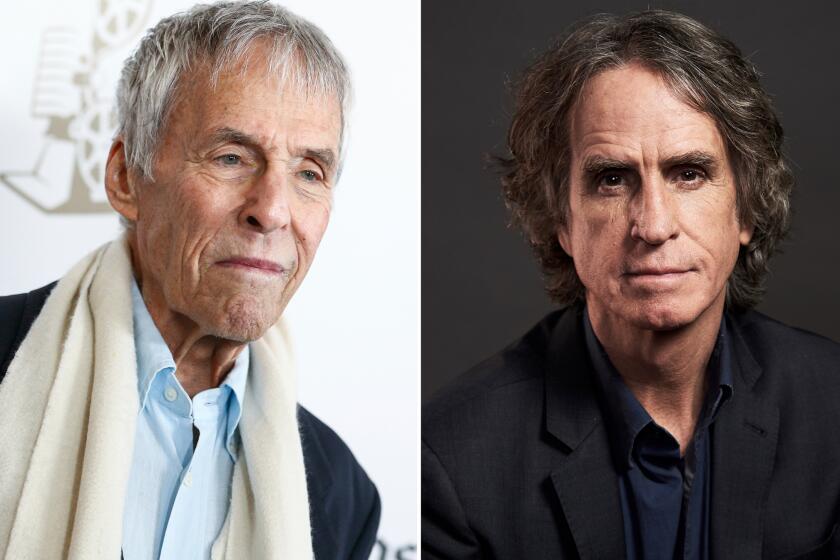 At left, Burt Bacharach and Jay Roach on the right.