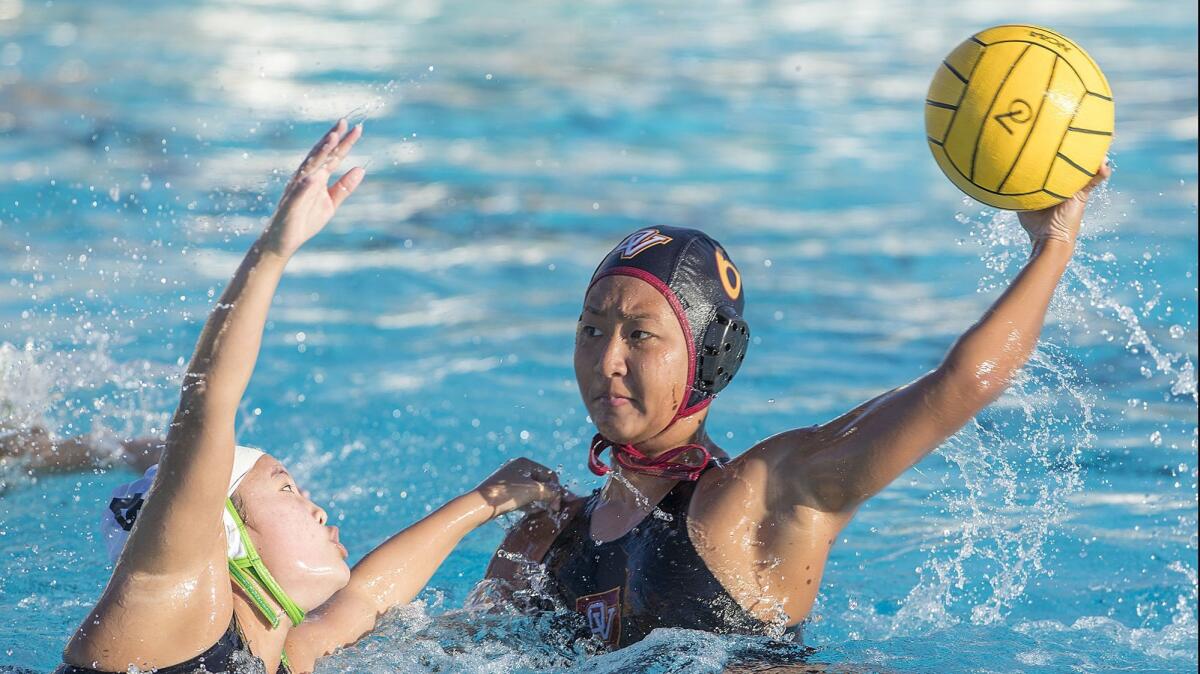 Ocean View's Leyna Tran, right, was a three-time first-team All-Golden West League selection.
