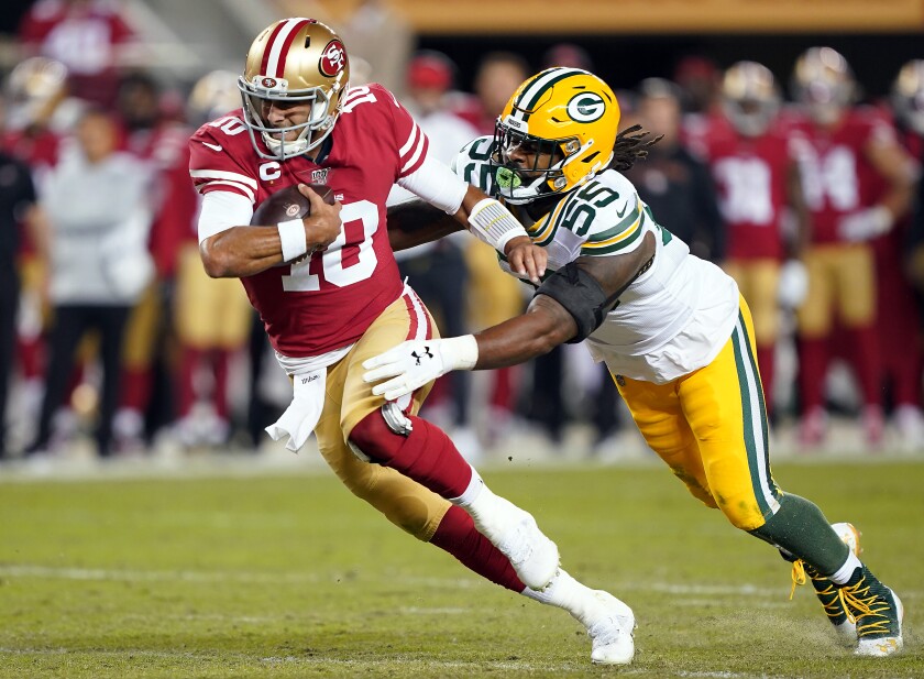49ers Dominate Crush Packers In Battle Of Nfc Behemoths Los Angeles Times