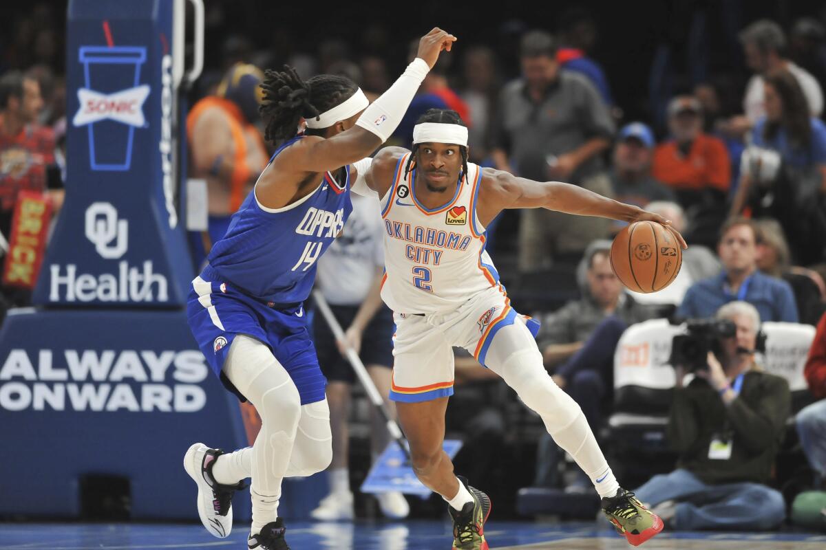 Thunder's Shai Gilgeous-Alexander gets support from teammate Lu