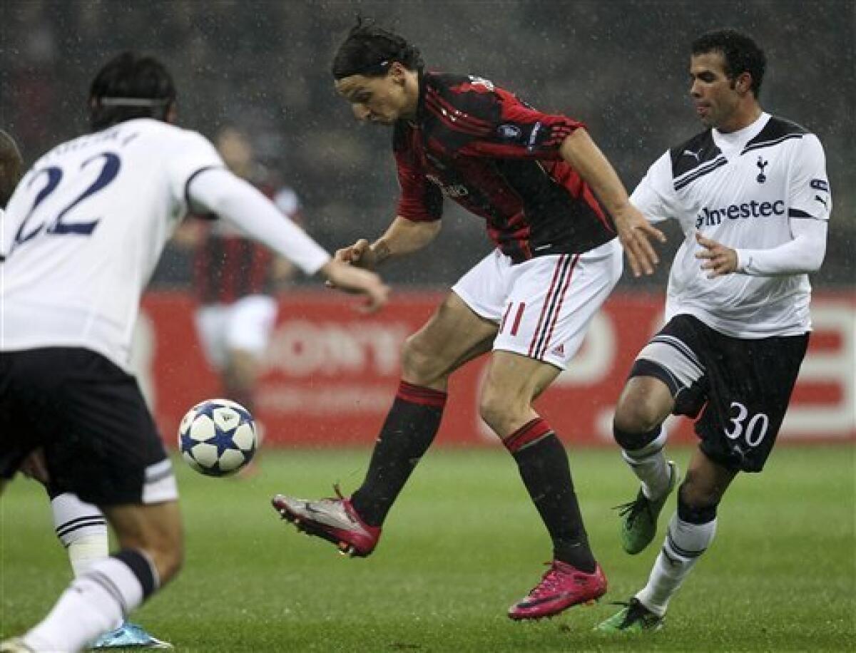 Em 2011, Milan e Tottenham fizeram jogo tenso, marcado por treta