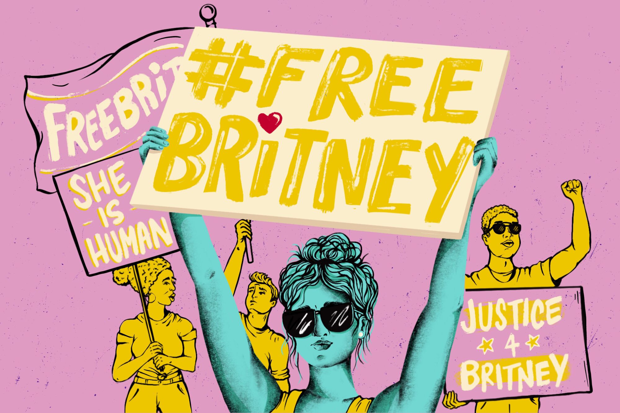 Illustration for "Free Britney Movement"