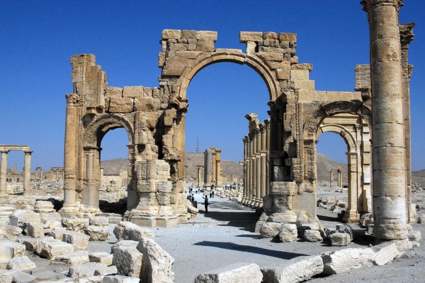 The Roman ruins at Palmyra, in Syria, seen in 2010. The historica ancient site has been a target of Islamic State militants over the course of 2105.