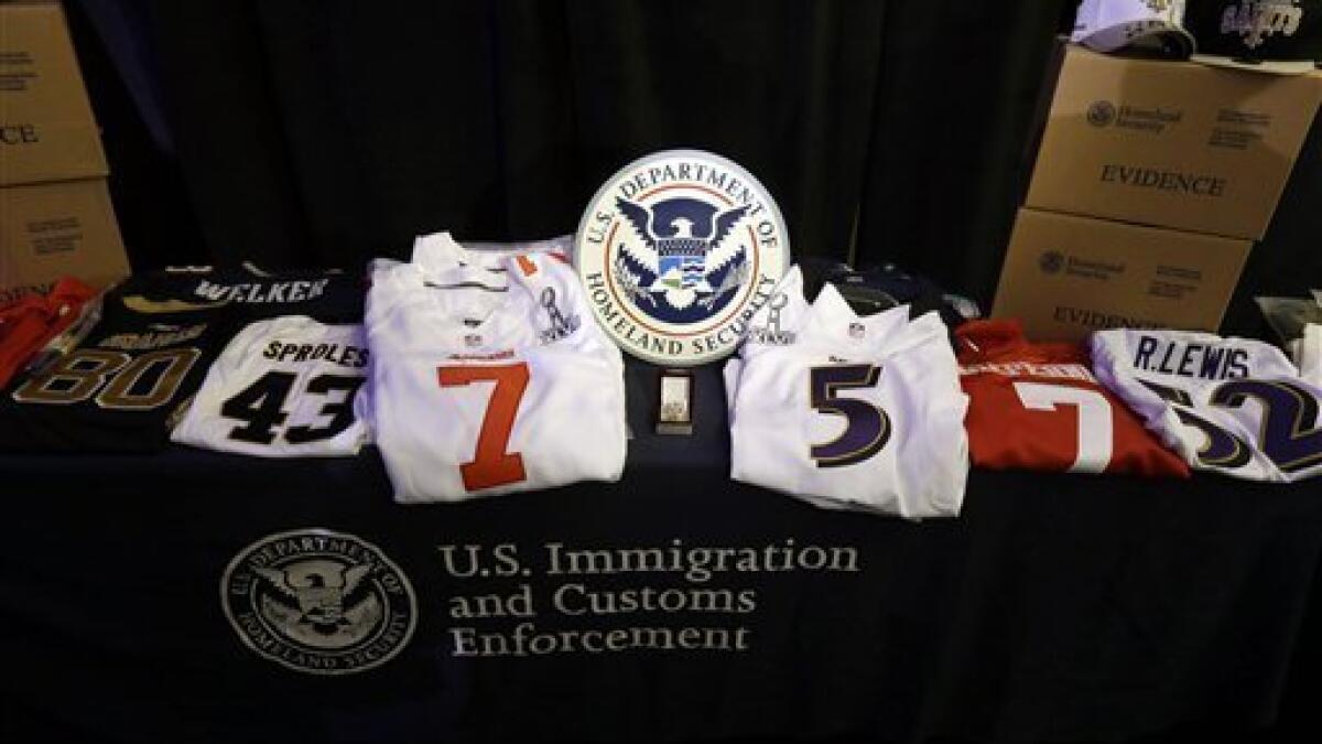 ICE, CBP, USPIS seize more than $13.6 million in fake NFL