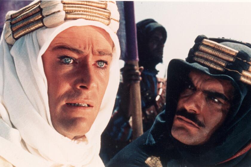 The Egyptian-born actor, right, rose to international acclaim after starring with Peter O'Toole in "Lawrence of Arabia." He went on to make some 90 movies in his career, including "Doctor Zhivago" and "Funny Girl." He was 83. Full obituary