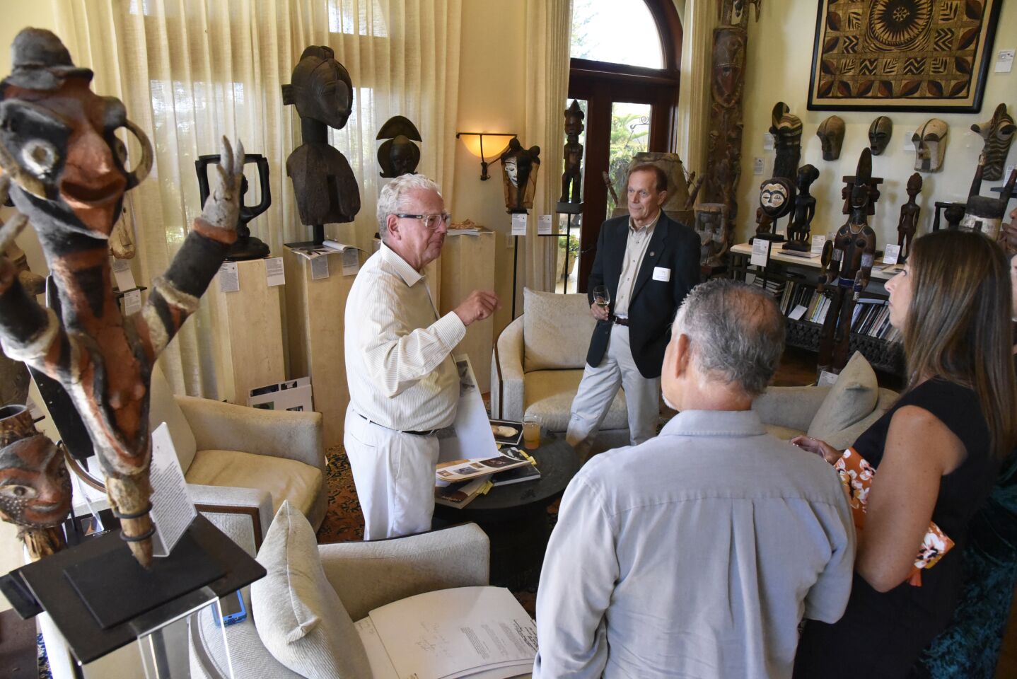 Host Bill Lerach treated guests to a tour of his art treasures