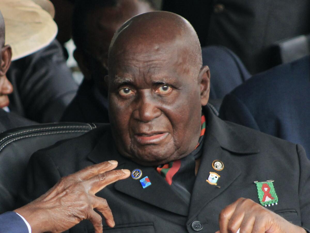 Former Zambian President Kenneth Kaunda in 2015