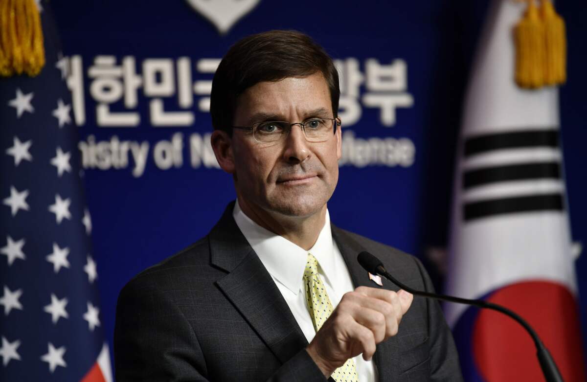 Defense Secretary Mark Esper 