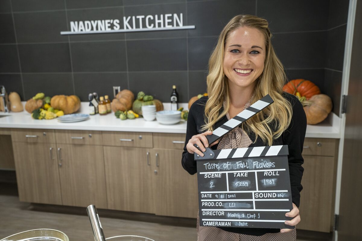 Leonard Cancer Institute oncology dietitian Kailey Proctor inside Nadyne's Kitchen on Tuesday.