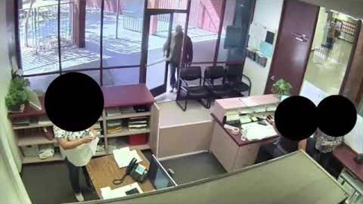 Video Shows San Bernardino School Shooter Casually Signing In