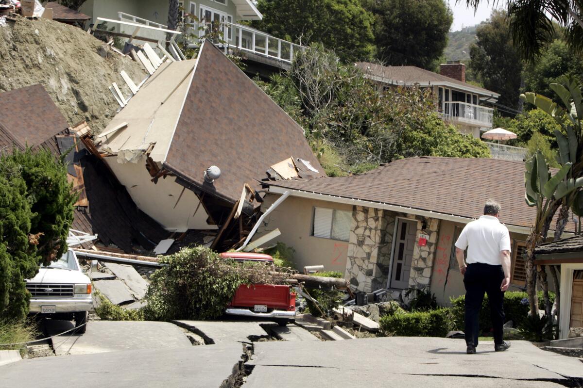 A home broken into pieces