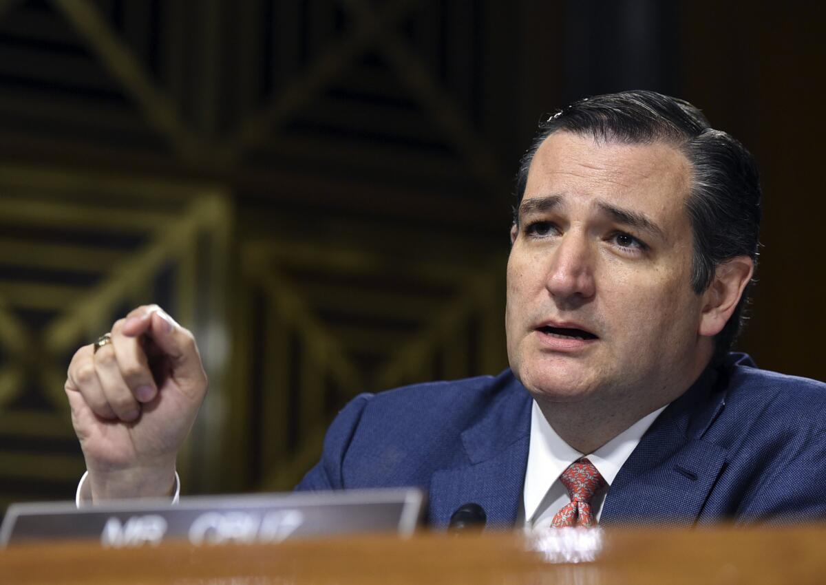 Republican Sen. Ted Cruz of Texas is targeting the Supreme Court for a series of recent rulings that he says shows the need for the justices to be elected, not appointed.