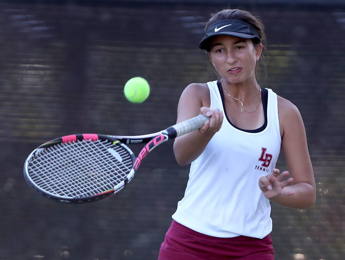 Photo Gallery: Huntington Beach vs. Laguna Beach in girls' tennis