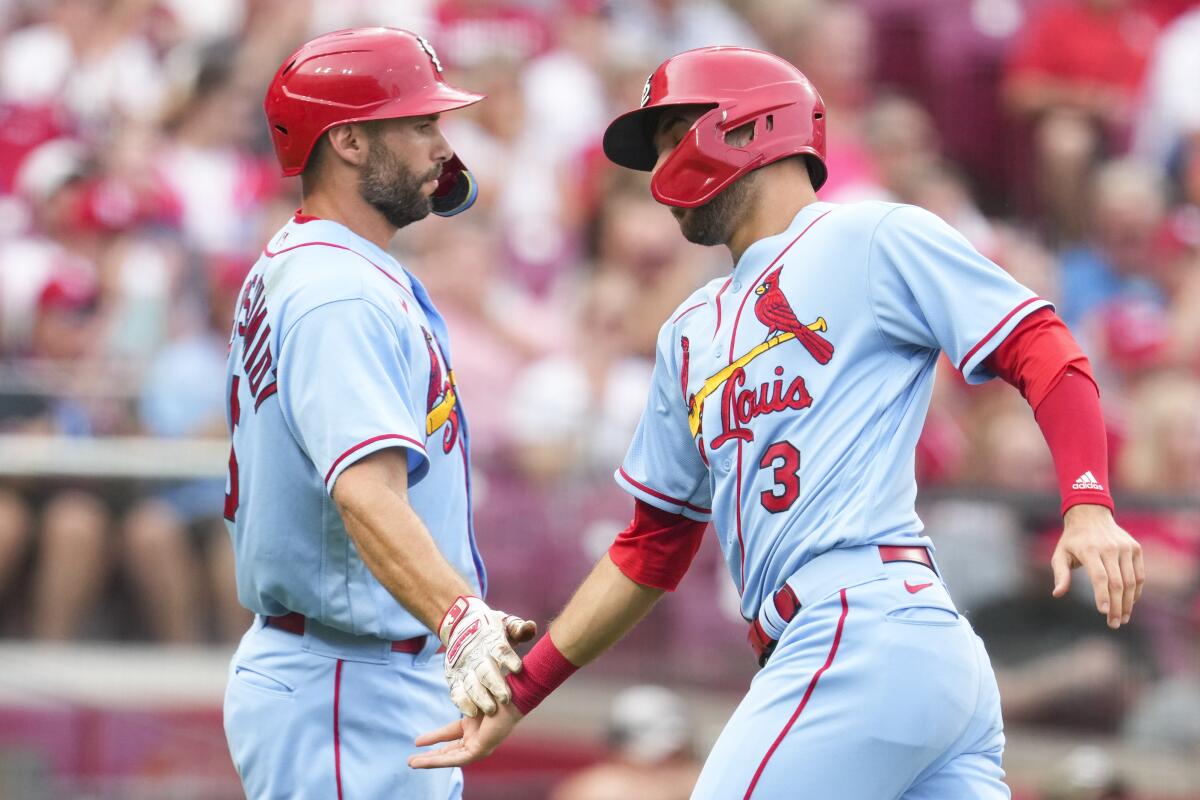 Goldschmidt's 3 RBIs reaches 1,002, Cards beat Reds 6-3