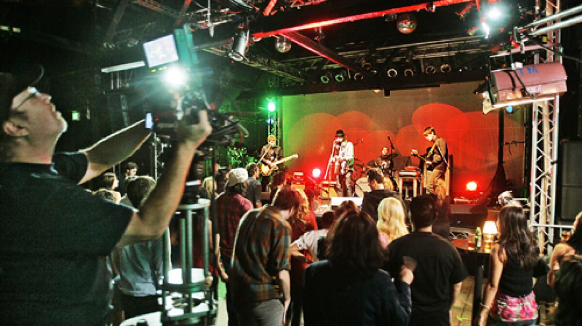 POWER POP: Phantom Planet performs during a taping of Rockville, CA, an upcoming Web series from Josh Scwartz. The spirit of liver performances is integral to the series.