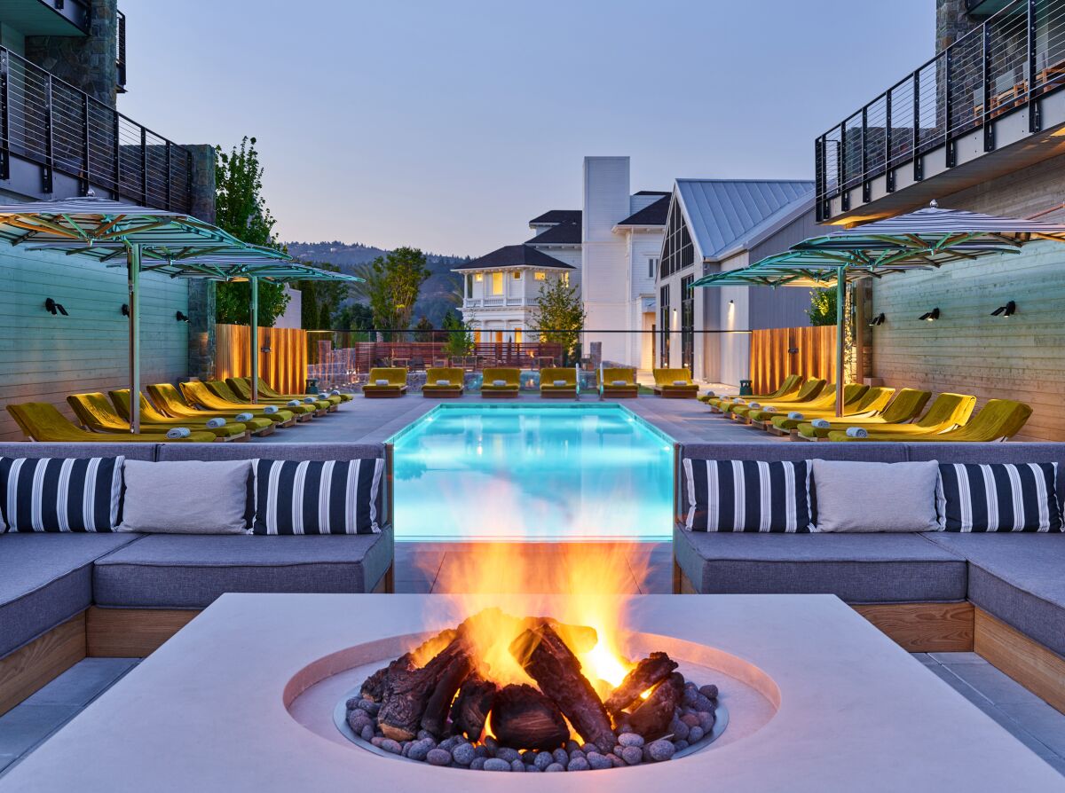 The adults-only Alila Napa Valley hotel in St. Helena, Calif. 