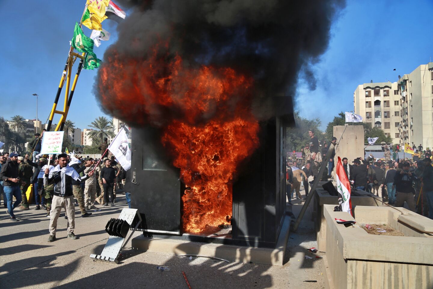 Protesters attack U.S. Embassy in Iraq