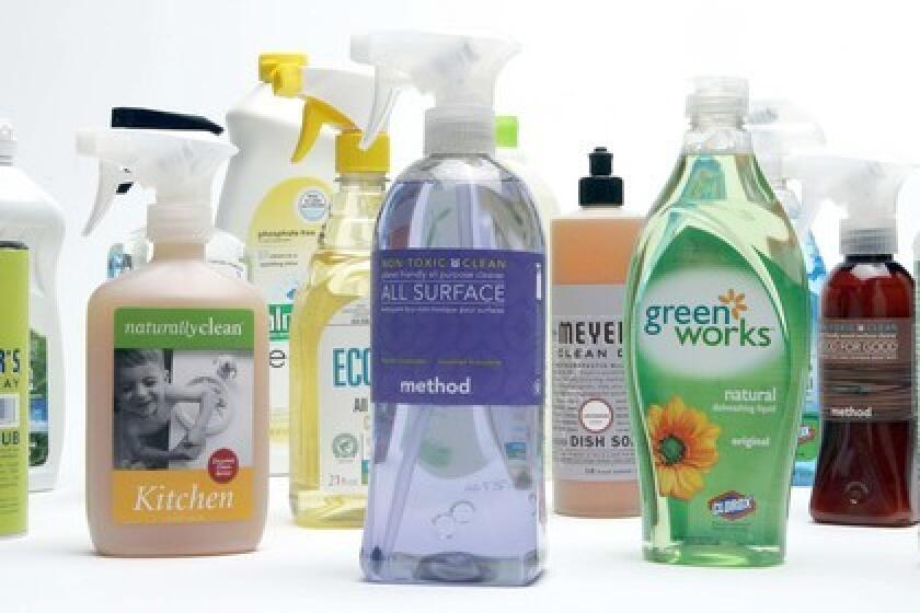 GOING GREEN: The number of cleaning products that use gentler chemicals or eco-friendly ingredients is growing, but going the homemade route could be greener  and less expensive.