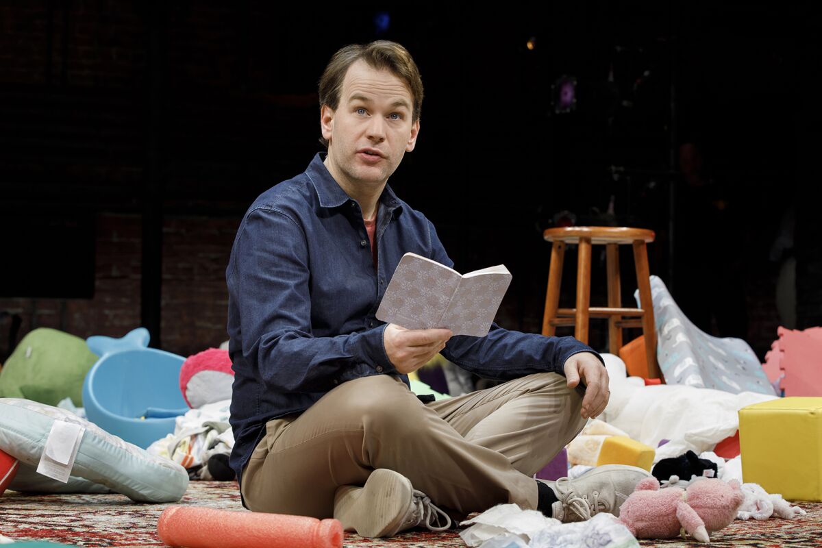 Mike Birbiglia, performing the stage version of "The New One."
