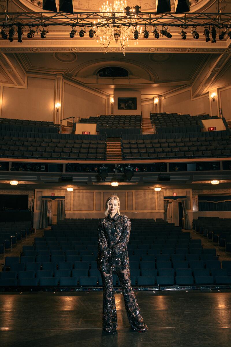 Ariana Madix stands onstage at Ambassador Theater in New York City, NY Feb. 1, 2024. 