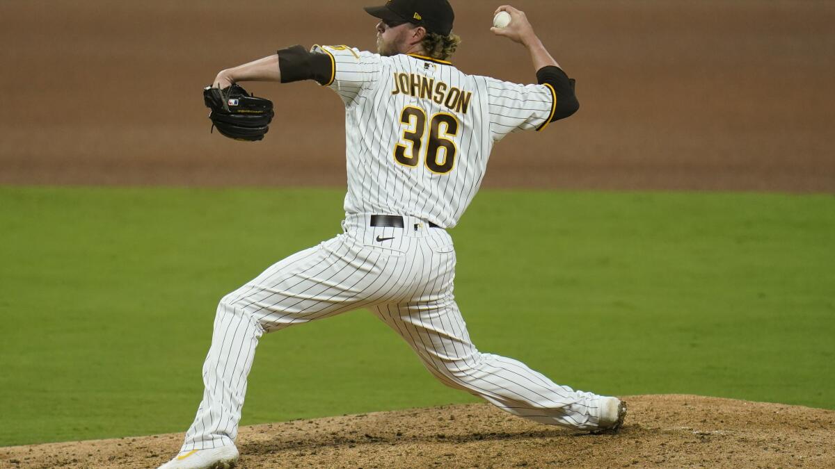 After a short stay in Japan, Pierce Johnson at home with Padres - The San  Diego Union-Tribune