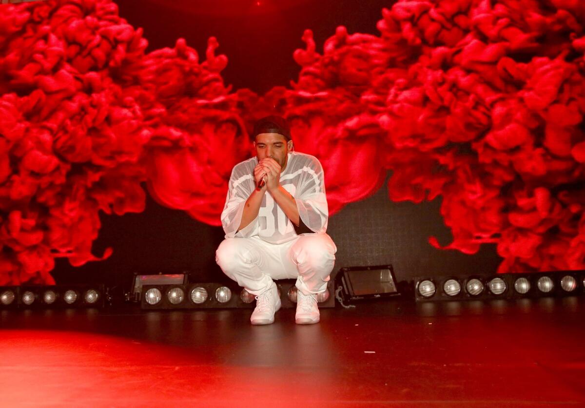 Drake performs at the Time Warner Cable Studios and Revolt Bring the Music Revolution event on Feb. 1 in New York City.