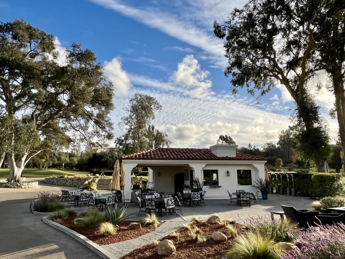 The existing snack bar at the Rancho Santa Fe Golf Clun.