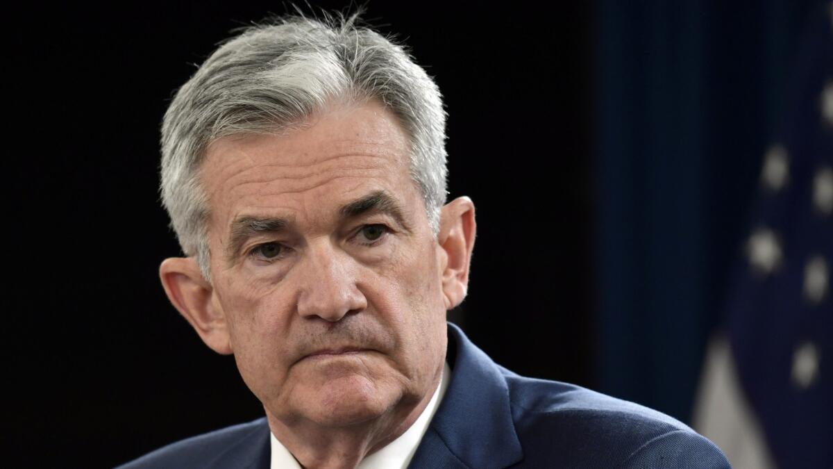 Federal Reserve Chairman Jerome H. Powell during a news conference in Washington in September.