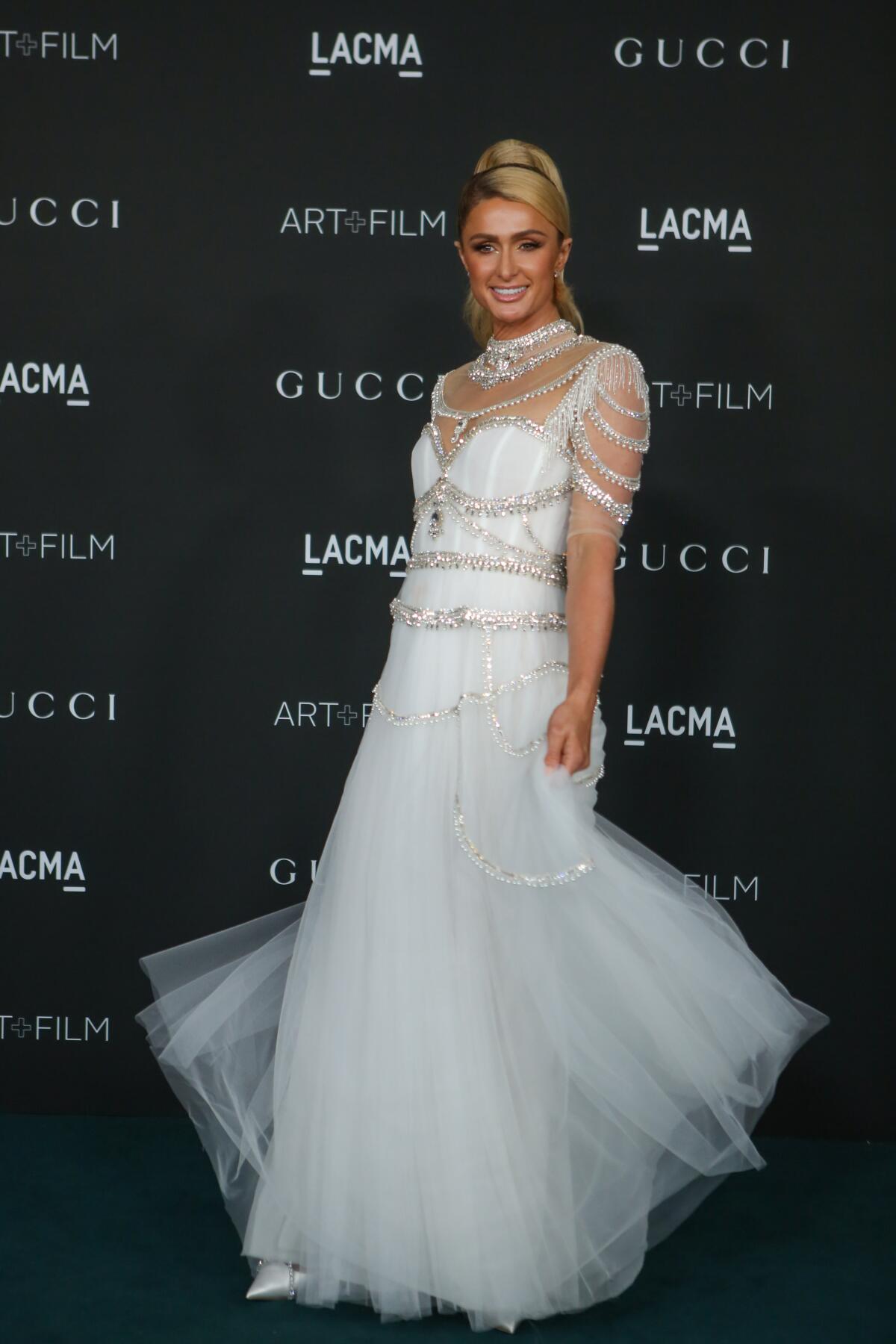 Paris Hilton attends the 10th LACMA Art+Film Gala.