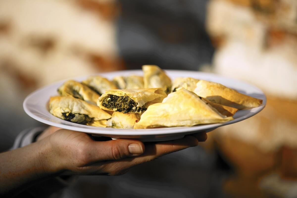 Spanakopita by Papa Cristo's.