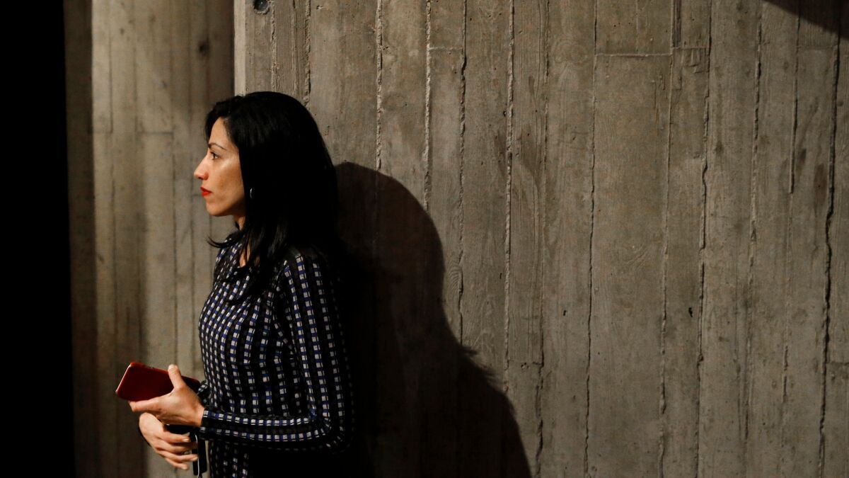 Huma Abedin, longtime aide to Democratic presidential candidate Hillary Clinton.
