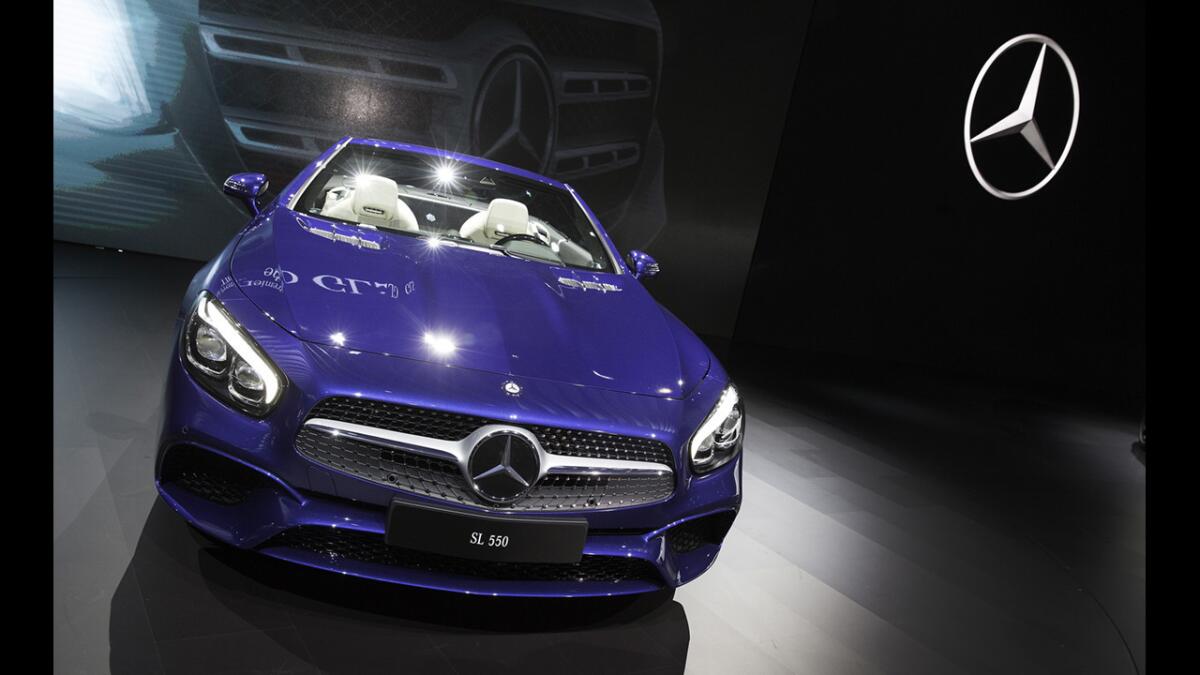 Mercedes SL 550 at the L.A. Auto Show.