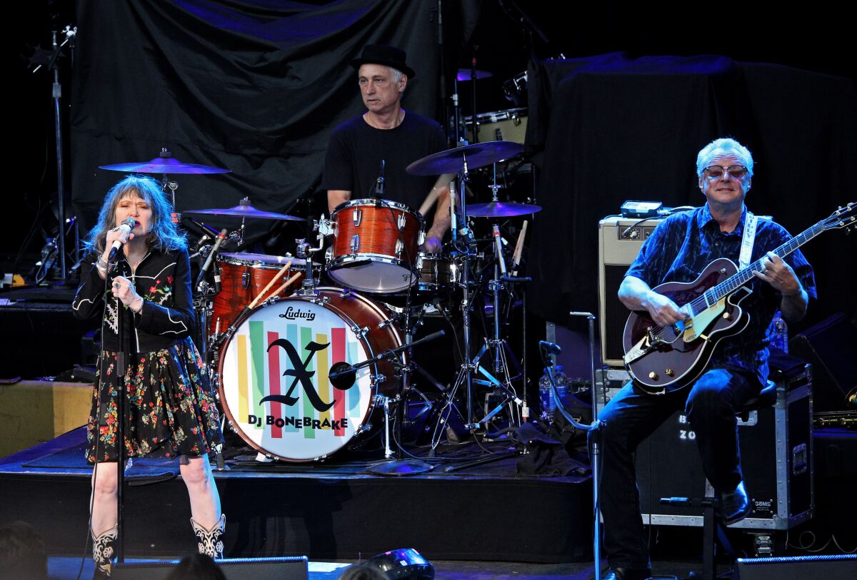 The band X opened for Psychedelic Furs at the Pacific Amphitheatre.