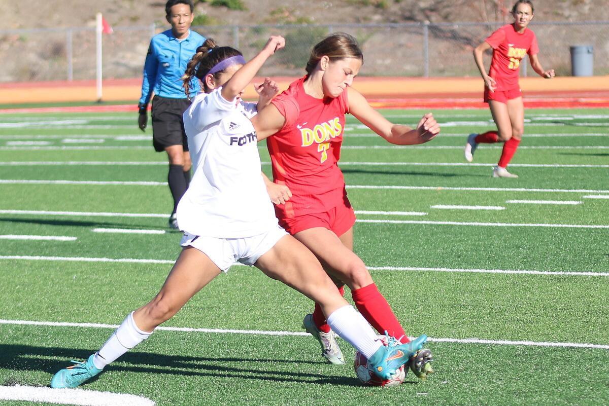 Cathedral Catholic junior Tatum Alanis is a force in the midfield.