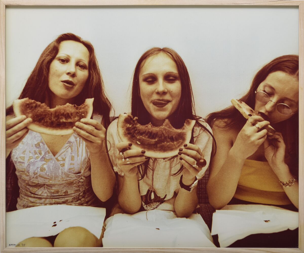 "Consumer Art 2," 1975, an original color print by Natalia LL, from “The Medea Insurrection: Radical Women Artists."