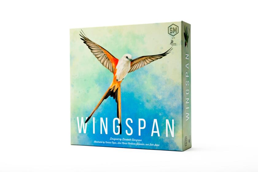 WINGSPAN: Master the art of collecting birds -- from among 170 unique species -- then put them in their proper habitat. Choosing when and where to place the eye-catching cards is key to winning. This game finds the perfect balance of strategy and ease. No wonder it won the board game's industryÕs highest award in 2019.