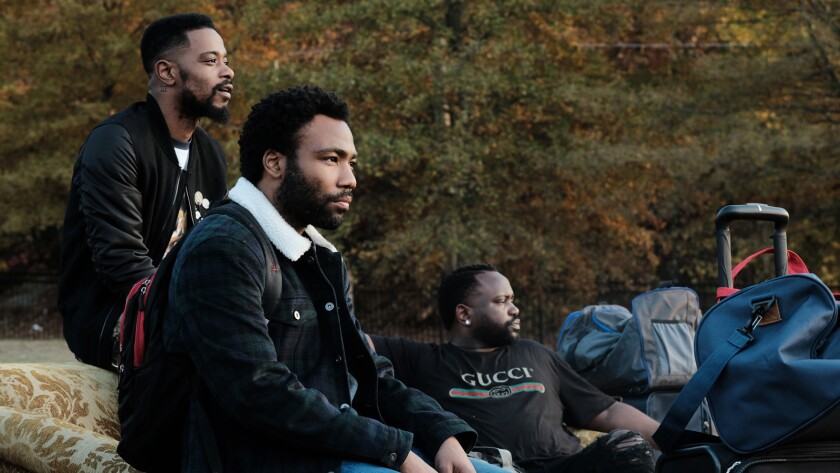  Lakeith Stanfield, left, Donald Glover and Brian Tyree Henry in "Atlanta.”