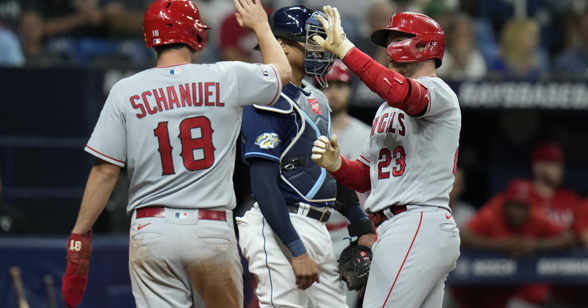 Angel Rice Rays Brandon Drury hits two homers, Angels beat Rays to end skid - Los ...
