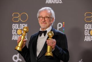 BEVERLY HILLS, CALIFORNIA - JANUARY 10: 80th GOLDEN GLOBE AWARDS -- Steven Spielberg won a Golden Globe at the 80th Golden Globe Awards at the Beverly Hilton on Tuesday, January 10, 2023 (Photo by Allen J. Schaben / Los Angeles Times)