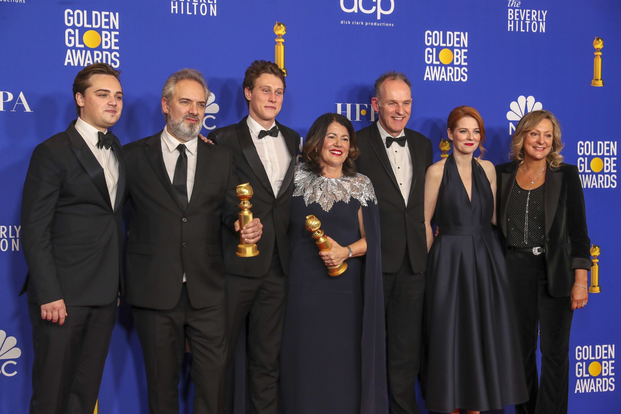 "1917" cast at the 77th Golden Globe Awards.