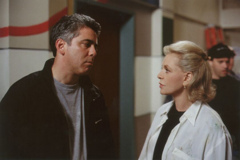 Adam Arkin, who played Dr. Shutt, with Lauren Bacall, who played a patient on "Chicago Hope" in 1998.