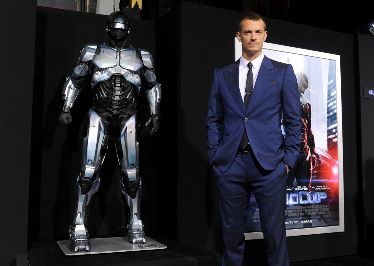 Actor Joel Kinnaman at the premiere of "Robocop" at TCL Chinese Theatre in Hollywood.