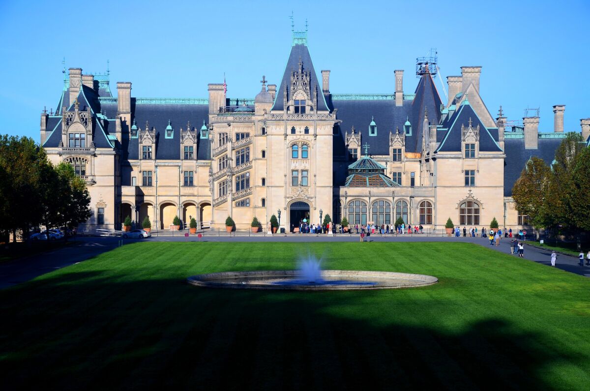 The Biltmore Estate in Asheville, N.C., is a popular stop near the Blue Ridge Parkway.