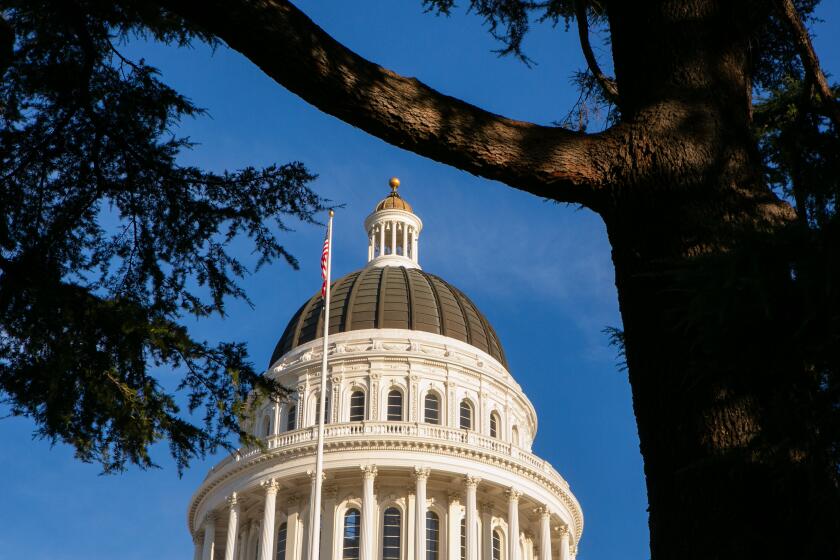 SACRAMENTO, CA - NOVEMBER 11: The California State Capitol building on Thursday, Nov. 11, 2021 in Sacramento, CA. (Jason Armond / Los Angeles Times)