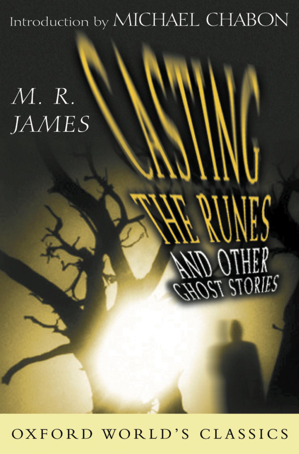A book cover featuring silhouettes of a tree and a mysterious figure.